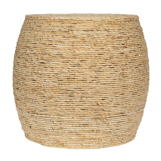 Hello Honey® 17" Natural Corn Rope Round Accent Table